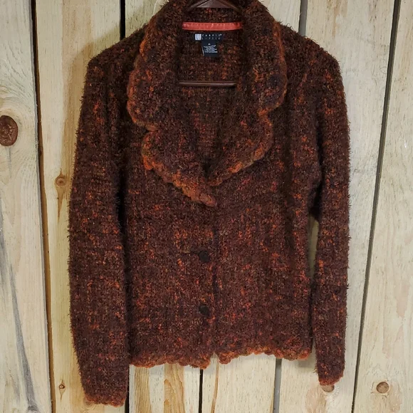 Vintage Carole Little Sweater Blazer/Jacket Size M Office Casual - Picture 1 of 6